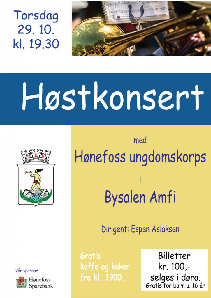 Plakat høstkonsert 29. oktober